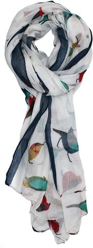 Ted & Jack - Bird Lovers Allover Songbird Print Scarf in Saudi Arabia