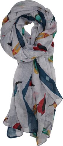 Ted & Jack - Bird Lovers Allover Songbird Print Scarf in Saudi Arabia