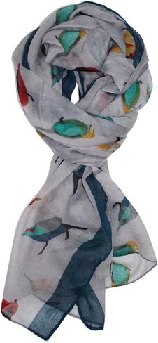 Ted & Jack - Bird Lovers Allover Songbird Print Scarf in Saudi Arabia