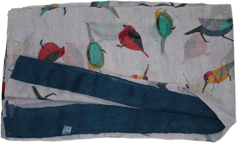 Ted & Jack - Bird Lovers Allover Songbird Print Scarf in Saudi Arabia