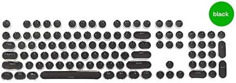 أغطية مفاتيح للآلة الكاتبة Steampunk للوحة المفاتيح الميكانيكية ذات الإضاءة الخلفية وغطاء مفتاح مستدير 104 مفاتيح in Kuwait