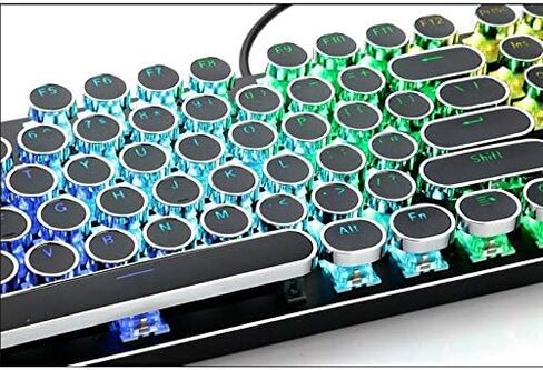 أغطية مفاتيح للآلة الكاتبة Steampunk للوحة المفاتيح الميكانيكية ذات الإضاءة الخلفية وغطاء مفتاح مستدير 104 مفاتيح in Kuwait