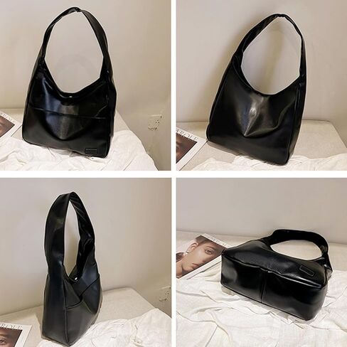 2024 Hobo Bag Leather Tote Bag for Women Top-handle Shoulder Bag, Large Soft Vegan Crossbody Handbag Underarm Bags in Saudi Arabia