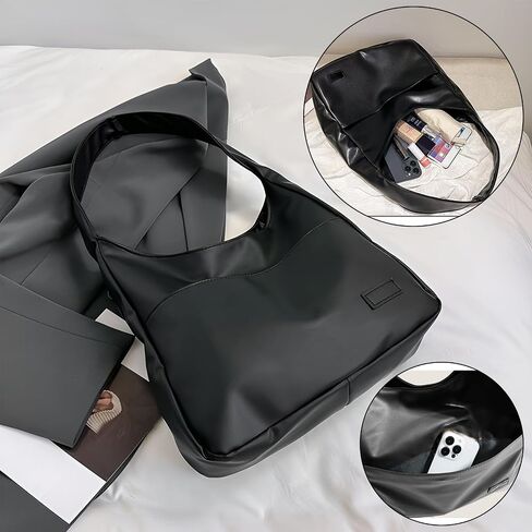 2024 Hobo Bag Leather Tote Bag for Women Top-handle Shoulder Bag, Large Soft Vegan Crossbody Handbag Underarm Bags in Saudi Arabia