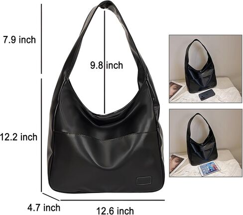 2024 Hobo Bag Leather Tote Bag for Women Top-handle Shoulder Bag, Large Soft Vegan Crossbody Handbag Underarm Bags in Saudi Arabia