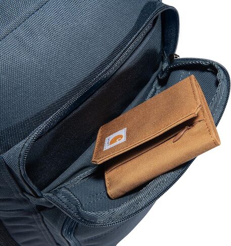 Carhartt Single-Compartment, Durable Pack with Laptop Sleeve and Duravax Abrasion Resistant Base, 27L Classic Backpack (Navy), One Size in Saudi Arabia