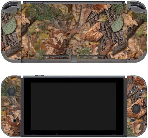 Hunting Camo Switch Skin Full Set Sticker Wrap Vinyl Decal Compatible with Game Switch Standard in Kuwait