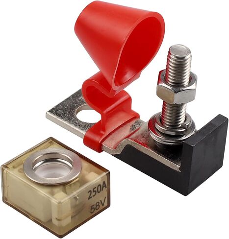40A 58V 5/16"(M8) Single Stud Terminal Mount Fuse Block, 40A Marine Rated Battery Fuse (MRBF) Waterproof for Boat Truck RV Construction Vehicles in Saudi Arabia