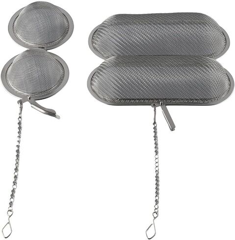 Ultrasonic Cleaning Solution 2Pcs Silver Holder with Lock and Hook Jewelry Cleaner Baskets Mesh Ball Ultrasonic Cleaner Baskets Small Parts in Saudi Arabia