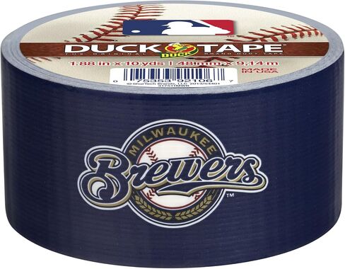Duck FBA Milwaukee Brewers، شريط لاصق بشعار فريق MLB 240750، 1.88 بوصة × 10 ياردة، عبوة واحدة، 30 قدم in Saudi Arabia