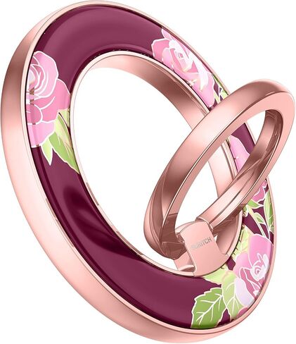 قبضة حامل حلقية للهاتف الخلوي المغناطيسي لهاتف iPhone 14/13/12 (pro، pro max، Plus، Mini)، قبضة إصبع قابلة للطي وقابلة للتعديل لجميع أجهزة Magsafe المتوافقة مع iPhone، وردي وردي in Saudi Arabia