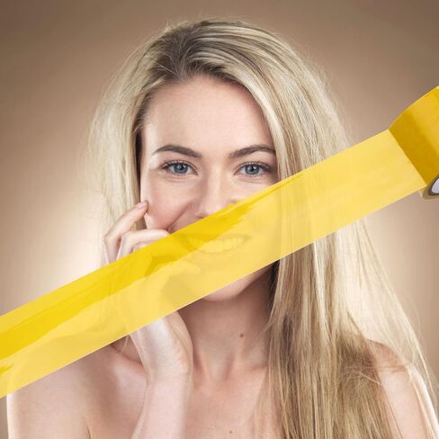 شريط Zhaoyao غير لاصق 2 لفات 50 قدم × 2 بوصة شريط ثابت بدون غراء امتزاز إلكتروستاتيكي أو شريط بقايا لاصق أسود وأحمر (وردي وأصفر) in Kuwait