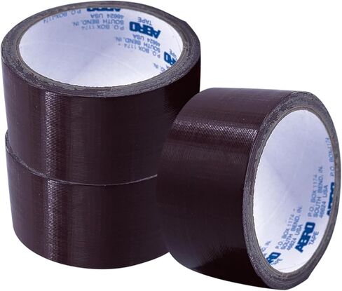 شريط لاصق ABRO مكون من 3 قطع باللون العنابي، مقاس 2 بوصة × 10 ياردات، شريط لاصق متعدد الاستخدامات ومتين للتغليف والتغليف والختم والتجليد والتجميع وإصلاح الكتب ومقاومة الطقس والصيانة العامة in Kuwait