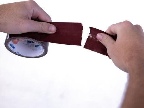 شريط لاصق ABRO مكون من 3 قطع باللون العنابي، مقاس 2 بوصة × 10 ياردات، شريط لاصق متعدد الاستخدامات ومتين للتغليف والتغليف والختم والتجليد والتجميع وإصلاح الكتب ومقاومة الطقس والصيانة العامة in Kuwait