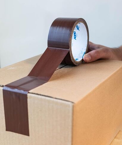 شريط لاصق ABRO مكون من 3 قطع باللون العنابي، مقاس 2 بوصة × 10 ياردات، شريط لاصق متعدد الاستخدامات ومتين للتغليف والتغليف والختم والتجليد والتجميع وإصلاح الكتب ومقاومة الطقس والصيانة العامة in Kuwait