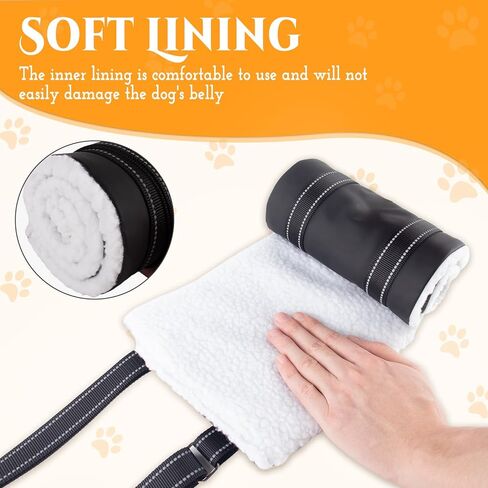 Byhoo حبال الكلب مع الجوارب المضادة للانزلاق الكلب، تسخير رفع الكلب قابل للتعديل، حبال الكلب المحمولة للكلاب الكبيرة دعم الساق الخلفية، يساعد الكلب المسن، المصاب، المعاق وبعد الجراحة in Kuwait