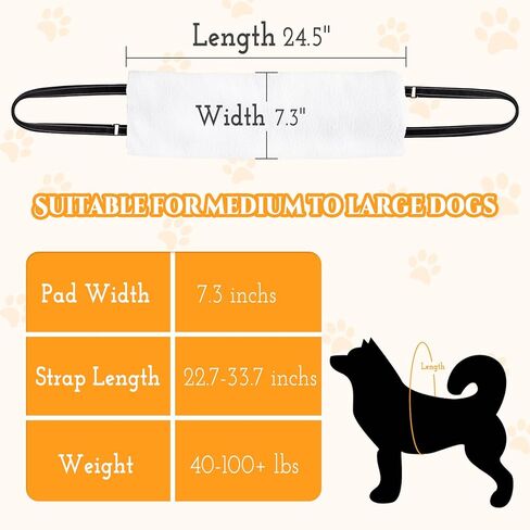 Byhoo حبال الكلب مع الجوارب المضادة للانزلاق الكلب، تسخير رفع الكلب قابل للتعديل، حبال الكلب المحمولة للكلاب الكبيرة دعم الساق الخلفية، يساعد الكلب المسن، المصاب، المعاق وبعد الجراحة in Kuwait