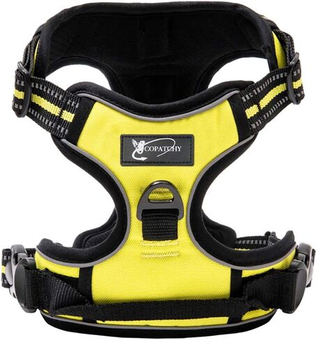 Dog Harness No-Pull Pet Harness Adjustable Outdoor Vest 3M Reflective Oxford Material Easy Control for All Sized Dogs (X-Small, Green) in Saudi Arabia