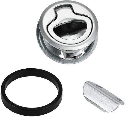 DEDC 2PCS البحرية كام مزلاج قارب فتحة القفل، راحة فتحة سحب مشبك، 1.5 "مقبض رفع البطولات الاربع لقارب البحرية سطح السفينة باب خزانة الأجهزة خزانة فتحة in Kuwait