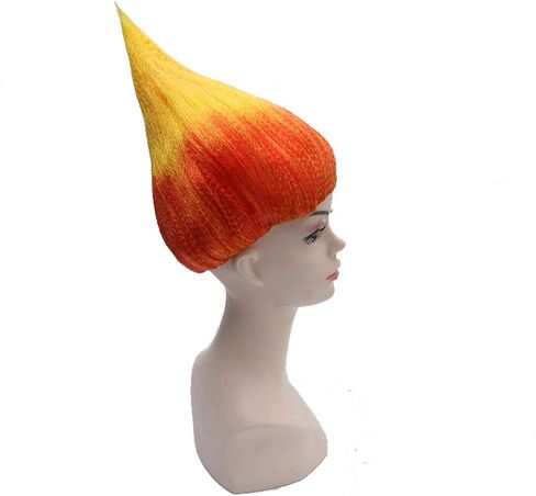 Rainbow Flame Shape Wig Colorful Spiked Wig Short Multi-color Crazy Fun Wigs (Small Size) in Saudi Arabia