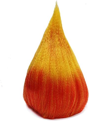 Rainbow Flame Shape Wig Colorful Spiked Wig Short Multi-color Crazy Fun Wigs (Small Size) in Saudi Arabia