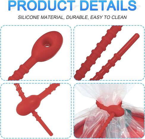 MECCANIXITY 20 Pack Silicone Cable Ties 7 Inch Reusable Zip Ties Silicone Twist Ties for Home Office Kitchen Organizer Food Bag Cord Key Management Beige in Saudi Arabia