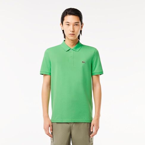 Lacoste Men's Short Sleeved Ribbed Collar Shirt Mm in Kuwait