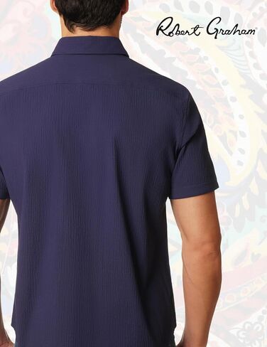 Robert Graham Men's Gilford Short Sleeve Woven Button Down Shirt in Saudi Arabia