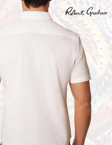 Robert Graham Men's Gilford Short Sleeve Woven Button Down Shirt in Saudi Arabia
