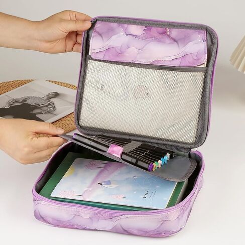 Multi-Functional Zipper Pencil ipad case w/Handle and Zippered Pocket in Saudi Arabia