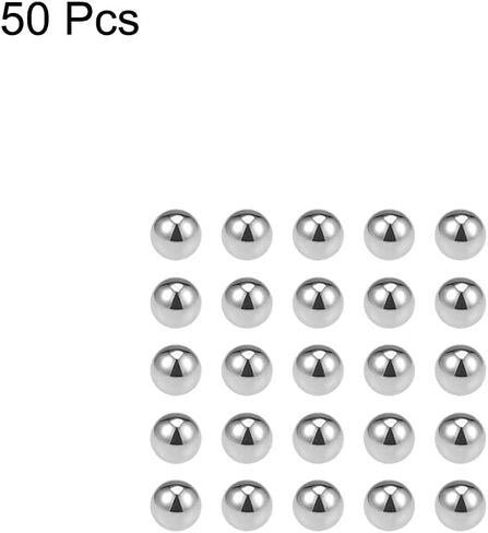 كرات دقيقة من Uxcell مقاس 1/32 بوصة من الصلب الكروم الصلب G10 لعجلة سلسلة مفاتيح تحمل الكرة 50 قطعة in Kuwait
