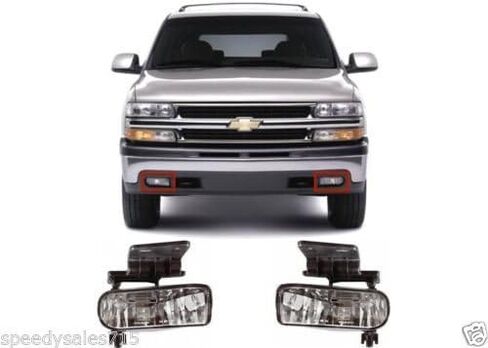 Avec العلامة التجارية 99-02 سيلفرادو 1500 2500 OES واضح مصباح الضباب أضواء استبدال زوج مجموعة 1999 2000 2001 2001 in Kuwait