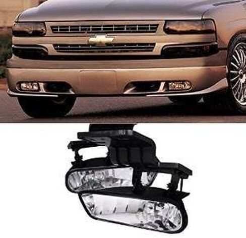 Avec العلامة التجارية 99-02 سيلفرادو 1500 2500 OES واضح مصباح الضباب أضواء استبدال زوج مجموعة 1999 2000 2001 2001 in Kuwait