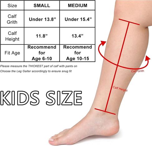 Luwint Kids Leg Gaiters, Waterproof Canvas for Hiking Snow Boot in Saudi Arabia