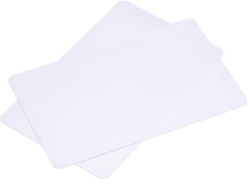 MECCANIXITY Blank PVC Cards for ID Badge Printers, Graphics Quality White Plastic CR80 10 Mil (CR8010) Pack of 100 in Saudi Arabia