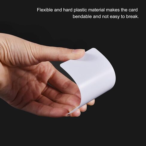MECCANIXITY Blank PVC Cards for ID Badge Printers, Graphics Quality White Plastic CR80 10 Mil (CR8010) Pack of 100 in Saudi Arabia