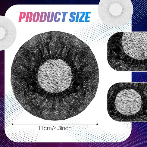 Hoteam 500 Pcs Disposable Headphone Ear Covers Non Woven Sanitary Earphone Ear Cover White Black Stretch Earpad, for Most on Ear Headphones with 8 to 11 cm Earpads in Saudi Arabia