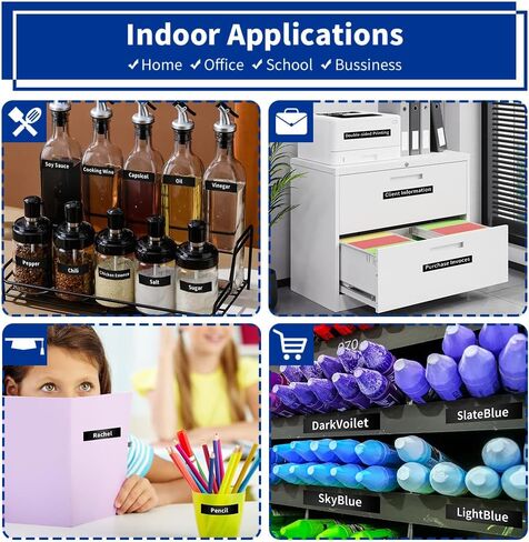 Fimax 5 عبوات بديلة من Dymo Letratag عبوات بيضاء على بلاستيك أسود 1/2" x 13' 1805436 متوافقة مع صانع ملصقات Dymo Letratag عبوات LT لشريط الملصقات 200B Plus LT100H LT100T QX50، 12 مم × 4 م in Kuwait