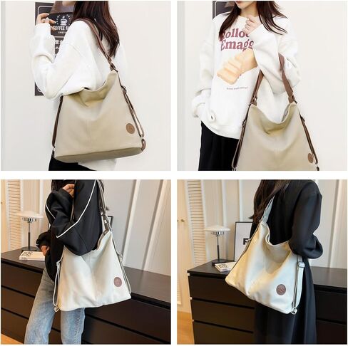 Multi Ways Convertible Canvas Shoulder Bag Tote Purse Backpack Crossbody Bags for Women Trendy Vintage Small Travel in Saudi Arabia