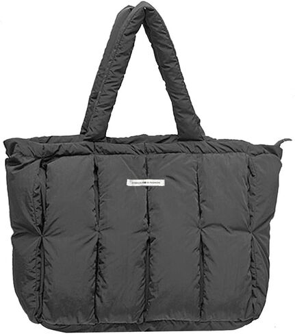Puffer Tote Bag For Women Luxury Quilted Puffy Handbag Light Winter Shoulder Bag in Saudi Arabia