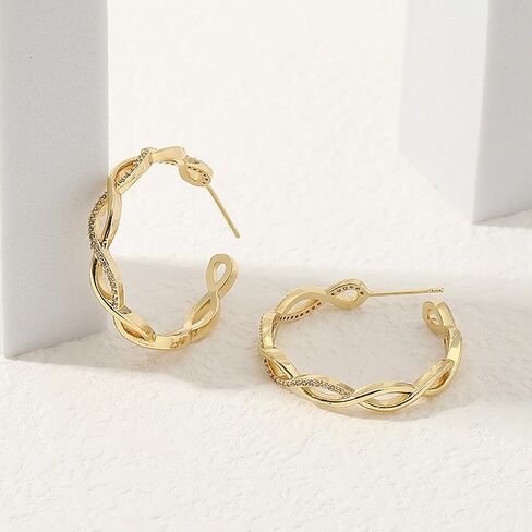 Chunky Gold Rectangle Stud Earrings for Women, Dainty Thick Stud Earrings, Minimalist Geometric Earrings for Women Girls,18K Real Gold Plated Hypoallergenic Lightweight Earrings in Saudi Arabia