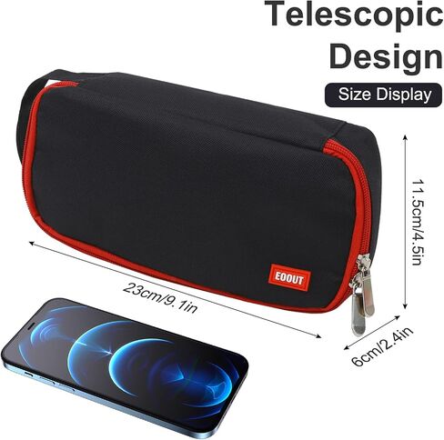 EOOUT Pencil Case, Large Organized Pencil Pouch Makeup Bag Office Supplies Stationery Pencil Box for College Middle School Travel in Saudi Arabia