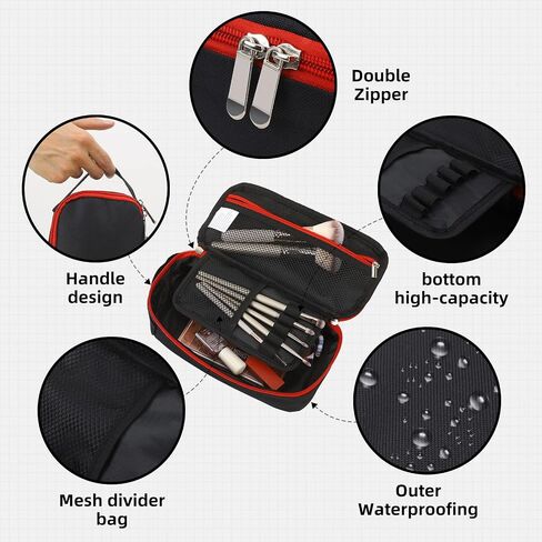 EOOUT Pencil Case, Large Organized Pencil Pouch Makeup Bag Office Supplies Stationery Pencil Box for College Middle School Travel in Saudi Arabia