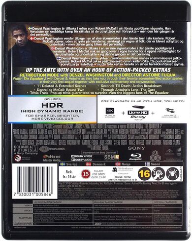 The Equalizer 2 4K [Blu-Ray] [Region Free] (English audio. English subtitles) in Saudi Arabia
