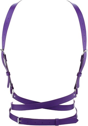 Women Leather Harness Belt Body Adjustable Punk Waist Belt Goth Waist Straps Belt in Kuwait