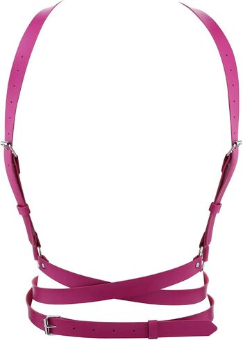 Women Leather Harness Belt Body Adjustable Punk Waist Belt Goth Waist Straps Belt in Kuwait