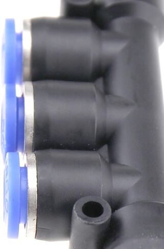 إنشاء فكرة 12 قطعة دفع هوائي لتوصيل التركيبات مجموعة وصلات الأنابيب ID 8 مللي متر OD 5/16 بوصة أنبوب متقاطع الكوع تي مستقيم صمامات يدوية متعددة احترافية in Kuwait