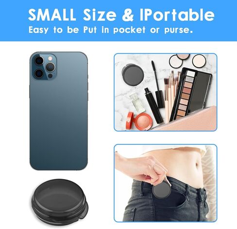 5Pcs Small Pill Box, Travel Pill Case, Portable Medicine Pill Container Holder, Daily Round Mini Pill Organizer for Purse Pocket to Hold Vitamin Medication Fish Oil Supplement in Saudi Arabia