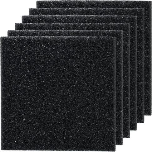 12 Pieces Fish Tank 9 x 9 x 1 Inch Filter Foam Sponges, Aquarium Bio Sponge Sheet Filter Media Pad, Cut-to-Size Foam for Fish Tank in Kuwait