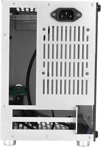 حافظة هيكل الكمبيوتر، حافظة كمبيوتر Mini-ITX، حافظة صغيرة محمولة صغيرة، لوحة أم ITX للكمبيوتر المكتبي، حافظة شفافة جانبية، 110‑240 فولت in Kuwait